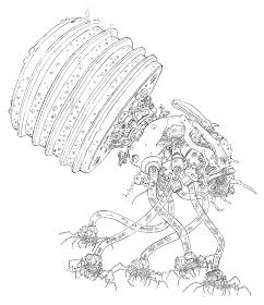 Tell Forward: Geof Darrow Part 1: "The Art of Attention" Matrix Concept Art, Geof Darrow, Concept Art Gallery, Arte Cyberpunk, Bd Comics, Concept Art Character, The Matrix, Robot Concept Art, Comic Book Artists