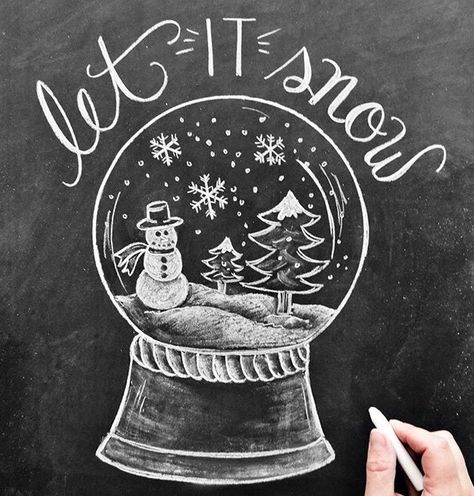 Christmas Chalkboard Art, Chalkboard Art Quotes, Christmas Window Painting, Chalkboard Decor, I'm Okay, Window Drawing, Chalk Wall, Chalkboard Drawings, Christmas Window Decorations