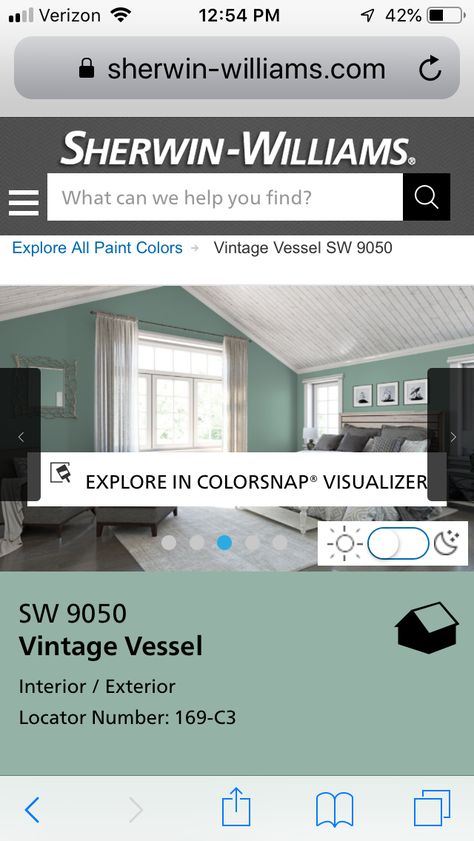 Sherwin Williams Vintage Vessel, Vintage Vessel Sherwin Williams, Vessel Sherwin Williams, Vintage Vessel, Lake Homes, Sherwin Williams Colors, House Updates, Paint Inspiration, Sherwin Williams Paint Colors