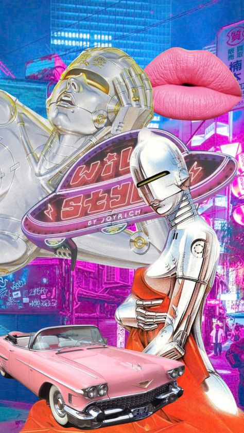 90s Future Aesthetic, Retro Cyberpunk Art, 70s Futurism Aesthetic, Futuristic Retro Aesthetic, Retrofuturism 80s, Y2k Retrofuturism, 80s New Wave Aesthetic, Pink Futuristic Aesthetic, 80s Cyberpunk Aesthetic