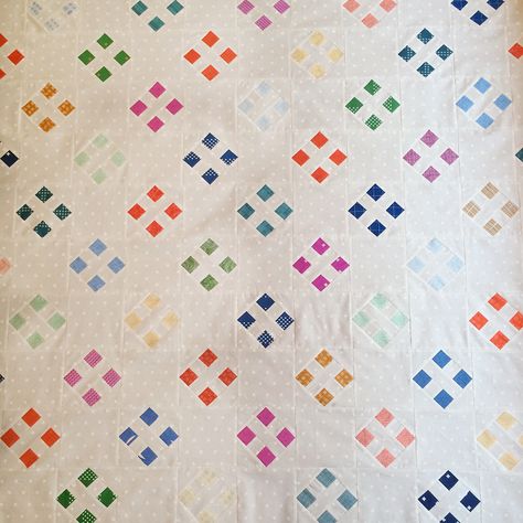 Popsicle Quilt, Four Square Quilt, Square Quilt Blocks, Carolyn Friedlander, Square Quilts, Low Volume Quilt, Irish Chain Quilt, 9 Patch Quilt, Nine Patch Quilt