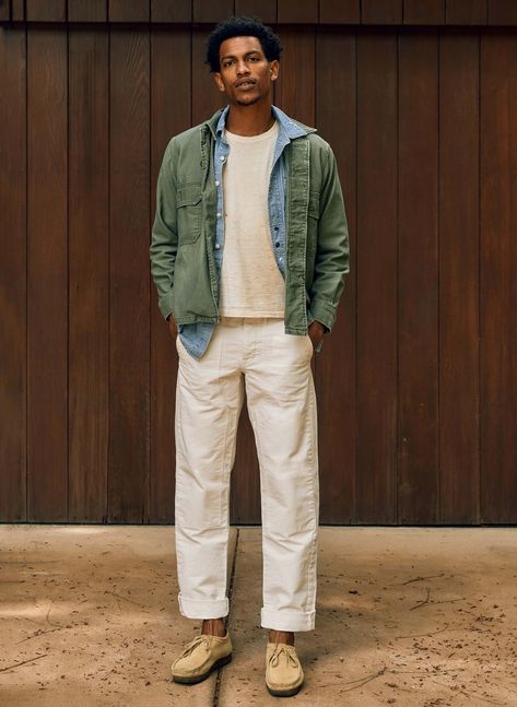 hencye canvas workpant in natural – imogene + willie Masc Fashion, Imogene Willie, Mens Outfit Inspiration, Men Street, Men Fashion Casual Outfits, Men Fits, White Pants, Mens Street Style, Denim Shop