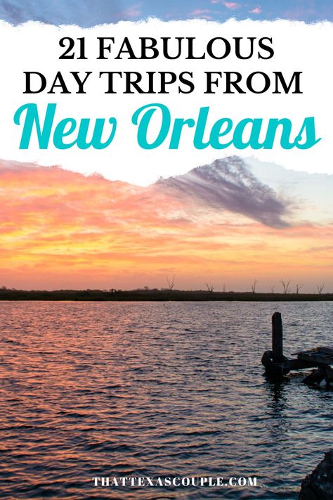 21 Fabulous Day Trips From New Orleans Day Trips From New Orleans, New Orleans Beach, Louisiana Vacation, Louisiana Travel, Rv Trip, Usa Cities, New Orleans Travel, Vacation Days, Us Road Trip