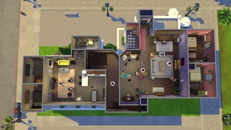 Imgur: The most awesome images on the Internet. Sims Funny, Friends Apartment, Sims Inspiration, Sims 4 House Plans, Sims Games, Sims Freeplay, Sims House Plans, Sims 4 Build, Sims 4 Game