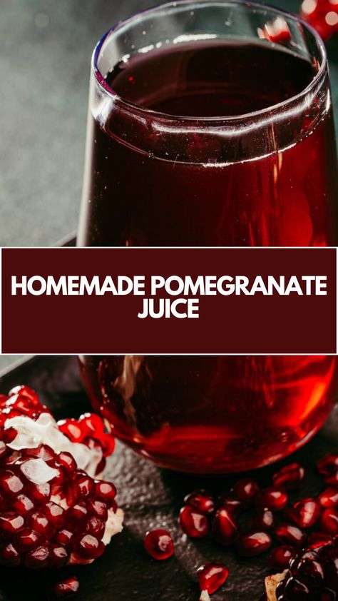 Homemade Pomegranate Juice Recipe made of fresh pomegranates, creating a vibrant and refreshing juice that’s perfect for sipping or mixing into cocktails it serves about 4 and takes about 15 minutes to prepare, plus time for juicing. Uses For Pomegranate Juice, Juicing Pomegranate How To, How To Juice A Pomegranate, Homemade Pomegranate Juice, Homemade Cranberry Juice Recipe, Canning Pomegranate Juice, Preserving Pomegranates, How To Make Pomegranate Juice, Pomegranate Juice Recipes