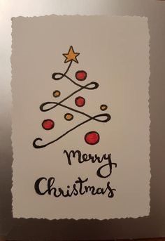 Diy Christmas Card Ideas, Christmas Greeting Cards Handmade, Easy Greeting Cards, Christmas Card Tutorials, Diy Christmas Card, Christmas Card Ideas, Happy Christmas Eve, Christmas Tree Card, Xmas Greetings