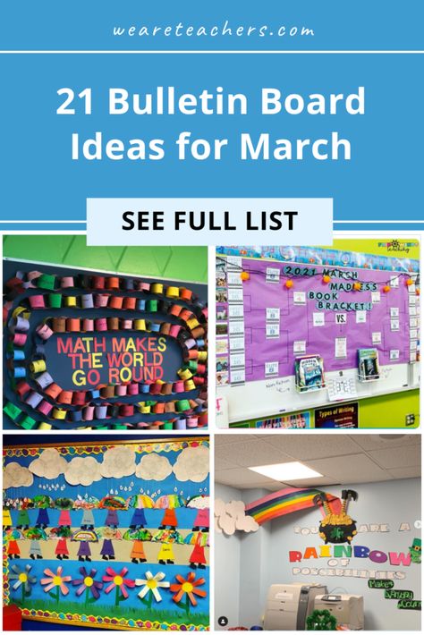 March Bulletin Board Ideas - St. Patrick's Day, Pi Day, Women's History Match Bulletin Boards, March Bulletin Boards Elementary, Fourth Grade Bulletin Boards, March Birthday Bulletin Board Ideas, Pi Day Bulletin Board Ideas, March Bulliten Boards, Shamrock Bulletin Board Ideas, March Birthday Bulletin Boards, At Patrick’s Day Bulletin Board