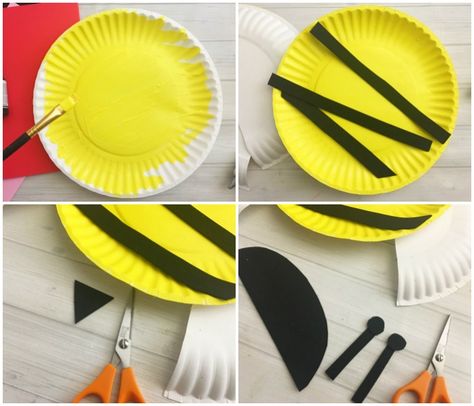 There is no better time for a sweet pun than around Valentine’s day and one of our favorites is “bee mine”. And what better way to deliver the message than with a bee mine Valentines day paper plate craft. This project is beyond adorable. This little busy be works great as a classroom craft for … Bee Mine Craft For Kids, Paper Plate Bumble Bee, Bee Mine Valentine Craft, Preschool Bugs, Rosh Hashana Crafts, Bumble Bee Craft, Bee Craft, Bee Mine Valentine, Bee Valentine