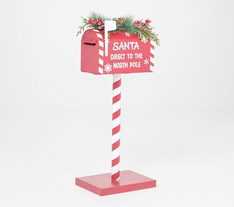 Letters To Santa Mailbox Diy, Santa Mailbox Diy, Mailbox Decorations For Christmas, Santa Claus Mailbox, Letters To Santa Mailbox, Ideas Decoracion Navidad, Santa Mailbox, Santa Claus Letter, Santa Mail