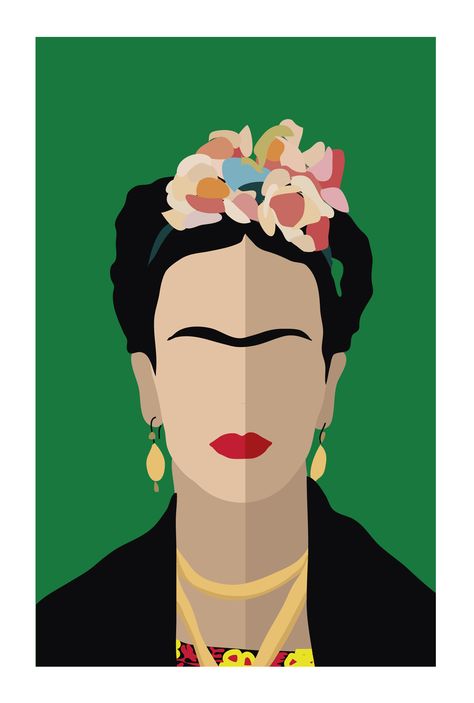 Frida Khalo Illustration, Frida Illustration, Vietnam Art Design, Frida Kahlo Paintings, Kahlo Paintings, Abstract Painting Diy, Frida Art, Frida Kahlo Art, Van Gogh Art