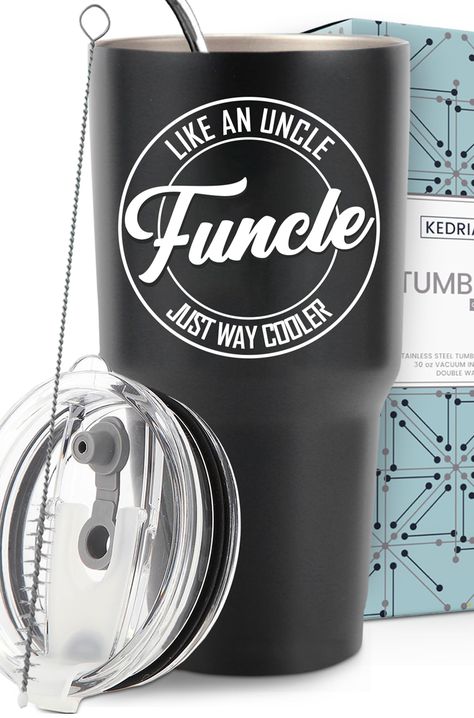 PRICES MAY VARY. 🔸 Perfect Gift for Uncle: Our funcle tumbler is a funny yet thoughtful way of showing love to your uncle! This makes the perfect gift for father's day, birthday, Christmas, or any special occasions. Any uncle will surely love this funny cup as it does not only have a cute design, but it also is a very useful item to have! This is your best choice for funny gifts for uncle or fathers day gifts for uncle! Best uncle fathers day gifts! 🔸 Meaningful Design: Designed with love in A Gifts For Uncle From Niece, Bride Tumbler, Funny Cup, Gift For Uncle, Child Sponsorship, Meaningful Design, Showing Love, Funny Cups, Gifts For Uncle