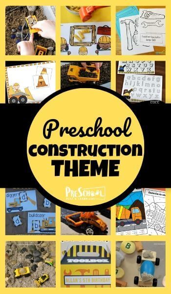 Construction Preschool Theme, Preschool Construction Theme, Farm Math Activities, Construction Dramatic Play, Construction Preschool, Construction Theme Preschool, Preschool Homeschooling, Construction Activity, Preschool Construction