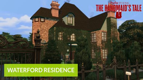 Mod The Sims - Waterford Residence (The Handmaid's Tale) - TS4 - NO CC Waterford House Handmaids Tale, Ts4 Builds, Sims 4 Controls, Handmaids Tale, Sims Inspiration, The Handmaid's Tale, Handmaid's Tale, Real Estate Video, House Viewing