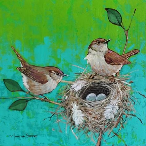 Bird Drawing Easy, Drawing Easy Pencil, Simple Bird Drawing, Shading Pencil, Bird Nests Art, Bird Nest Painting, Drawing S, Birds House, House Wren