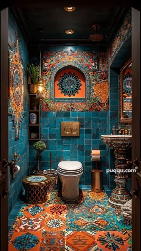 Moroccan Style Bathroom, Moroccan Inspired Bathroom, Designer Bathrooms, Moroccan Bathroom, Pink Bathroom Decor, Ikea Kitchen Design, Deco Bathroom, Stunning Bathrooms, Bathroom Design Ideas