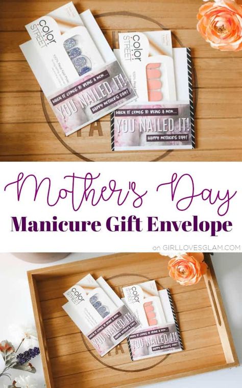 Mother's Day Manicure Gift Envelope Diy Mother's Day Crafts, Family Projects, Easy Handmade Gifts, Mothers Day Crafts For Kids, Gift Envelope, Street Nails, Envelope Design, Mother's Day Diy, Mothers Day Crafts