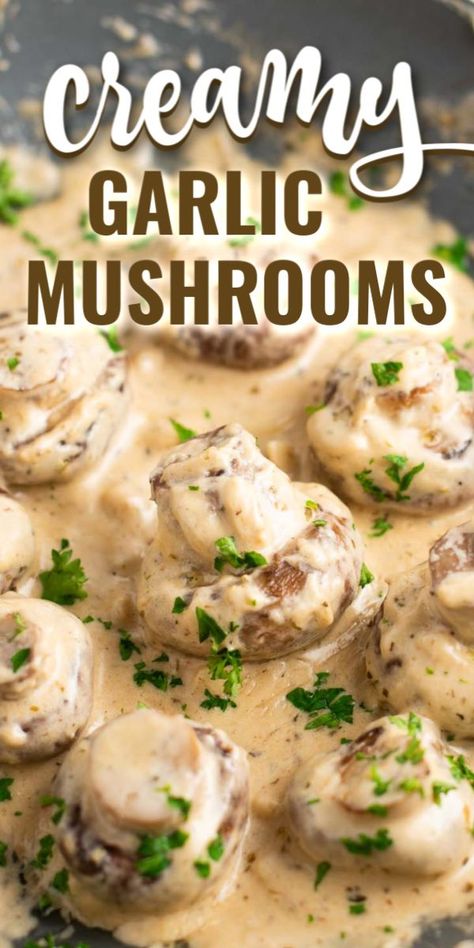 Whole Sauteed Mushrooms, Whole Mushroom Recipes, Indian Mushroom, Thanksgiving Recipes Side Dishes Veggies, Thanksgiving Recipes Side Dishes Easy, Garlic Mushrooms Recipes, Mushroom Side Dishes, Baby Bella Mushrooms, Mushroom Recipes Healthy