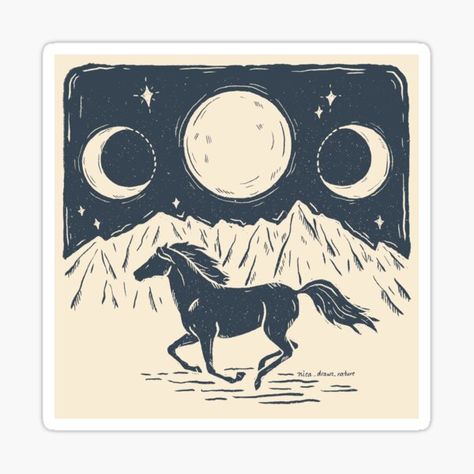 Connecting humans to horses through art. • Millions of unique designs by independent artists. Find your thing. Spirit Horse Art, Horses Stickers, Horse Stickers, Ink Drawings, Horse Care, Art Poses, Horse Art, Special Places, Ink Drawing