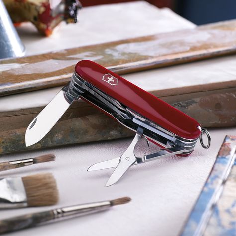 Victorinox Swiss Army Knife, Swiss Army Pocket Knife, Glove Compartment, Victorinox Swiss Army, Army Knife, Knife Collection, Pocket Knives, Utility Knife, Swiss Army Knife