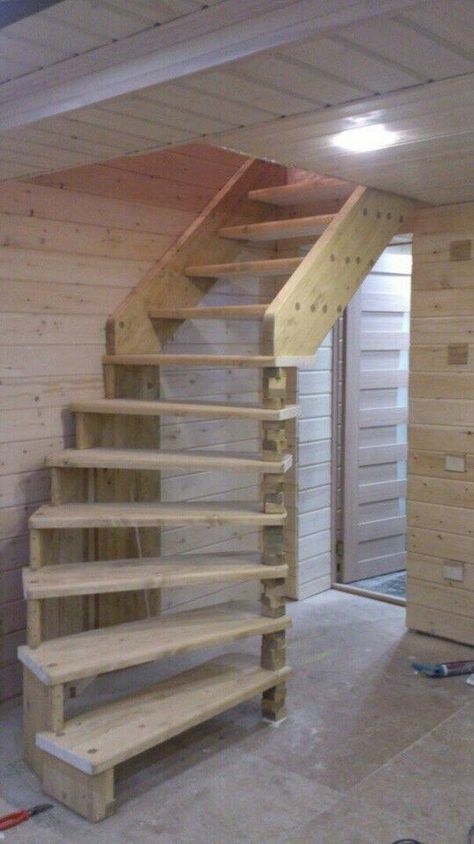 Attic Staircase, Attic Renovation Ideas, Loft Stairs, Attic Stairs, Basement Stairs, Stair Case, Attic Renovation, Attic Spaces, Attic Remodel