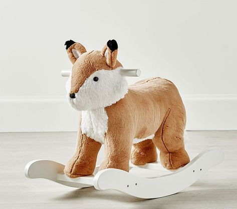 Fox Nursery Toy Rocker | Animal Rocker | Pottery Barn Kids Nursery Giraffe, Nursery Rocker, Trendy House, Fox Nursery, Giraffe Nursery, Trendy Baby Nursery, Fantastic Baby, Baby Sleep Problems, Baby Arrival