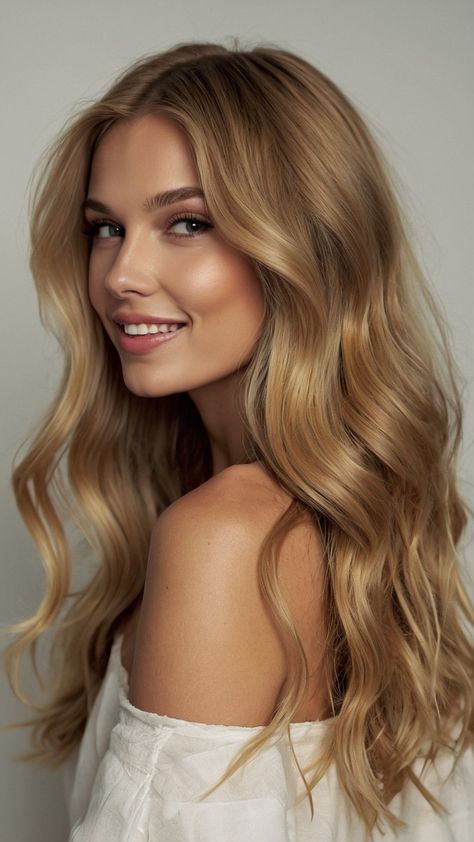 Discover the radiant beauty of honey blonde hair in our latest blog post This stunning shade blends golden tones with darker undertones creating a versatile look that suits every season Whether you prefer bright inspiration or something more subdued our guide covers all the different styles from vibrant honey balayage to soft light aesthetics Explore gorgeous braided hairstyles that can enhance your curls or find perfect short hair options that showcase this lovely color Whet Kelly Clarkson Blonde Hair, Rich Honey Blonde Hair, Honey Blonde Hair No Highlights, Cool Tone Honey Blonde Hair, Chestnut Brown Hair With Honey Blonde Highlights, Copper Golden Honey Blonde Hair, Dark Blonde Honey Hair, Honey Brunette Hair Caramel, Light Caramel Blonde Hair