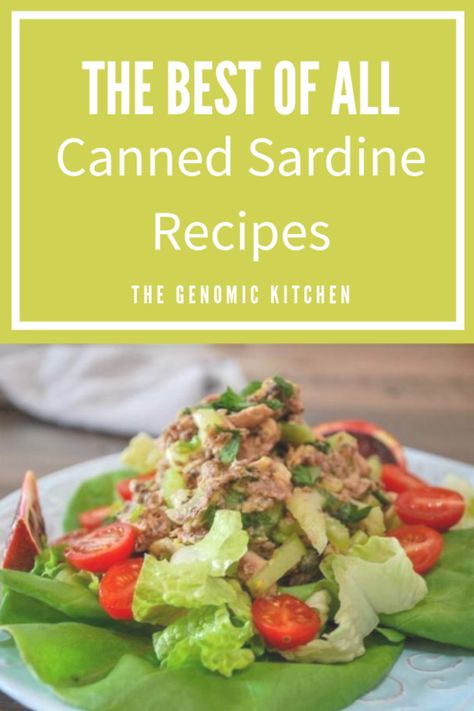 Sardine Recipe, Sardine Recipes Canned, Canned Fish Recipes, Wahls Diet, Sardine Salad, Fish Meals, Inflammation Recipes, Sardine Recipes, Canned Salmon