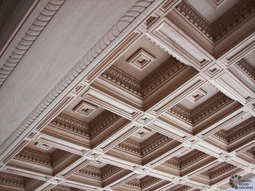 Renaissance coffered ceiling traditional living room Wood Coffered Ceiling, Coffered Ceiling Design, Wooden Ceiling Design, Ceiling Design Modern, Ceiling Detail, Ceiling Treatments, Wood Ceiling, Ceiling Design Bedroom, Tray Ceiling