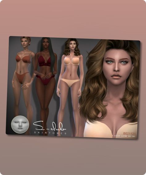 Sims 4 Skins / Skindetail CC: Soft Female Skin Overlay By S-Club Sims 4 Skins, Skin Overlay, Sims 4 Cc Download, Fun Buns, Sims 4 Cc Skin, Model Nails, Best Sims, Hair Food, Family Fashion