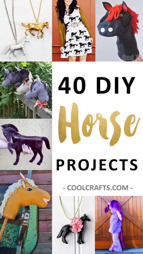 40 DIY Horse Craft Ideas to Inspire your Creativity • Cool Crafts Crafts For Your Room, Horse Crafts Kids, Horse Projects, Diy Horse, Western Crafts, Horse Camp, Horse Party, Horseshoe Crafts, Diy Crafts For Adults