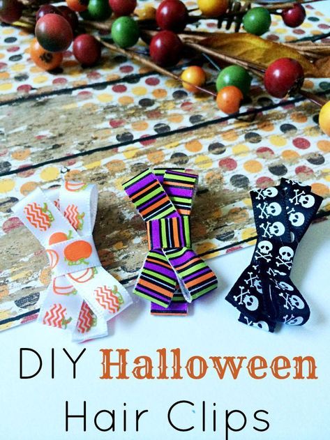 DIY Halloween Hair Clips Crafts For Baby, Expensive Hair, Halloween Hair Clips, Being A Girl, Halloween Things, Toddler Hairstyles, Hair Clips Diy, Cheap Halloween, Holiday Hair