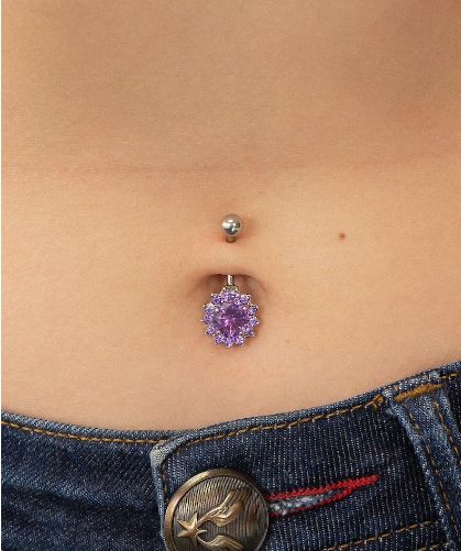 Amethyst Belly Button Piercing, Body Jewerly, Gold Belly Button Rings, Cute Belly Rings, Custom Birthstone Ring, Nose Ring Jewelry, Bellybutton Piercings, Belly Piercing Jewelry, Cool Piercings