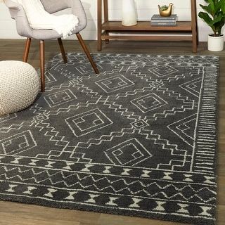 Charcoal Rug, Moroccan Area Rug, Black Area Rugs, Geometric Area Rug, Rustic Rugs, Front Room, Graphic Designs, Geometric Rug, Online Home Decor Stores