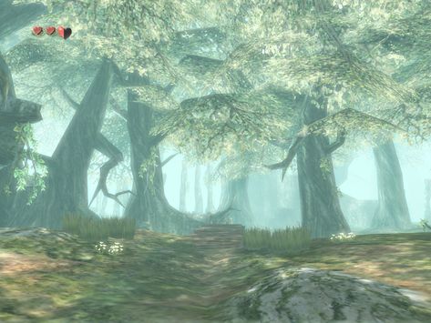 Twilight Princess Landscape, Twilight Princess Background, The Legend Of Zelda Aesthetic, Hyrule Aesthetic, Lost Woods Zelda, Loz Fairy, Twilight Princess Aesthetic, Legend Of Zelda Aesthetic, Loz Aesthetic