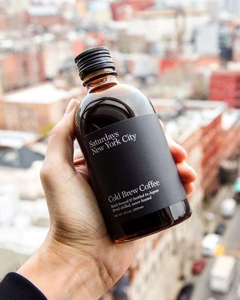 Bottled Cold Brew, Cold Brew Packaging, Label Botol, John Coffey, Coffee Label, Bottle Design Packaging, Coffee Business, Saturdays Nyc, Home Spray