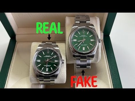 REAL VS. FAKE ROLEX OYSTER PERPETUAL 124300 41MM WRISTWATCH COMPARISON - YouTube Comparison Video, Rolex Oyster Perpetual, Rolex Oyster, Oyster Perpetual, Rolex, Wrist Watch