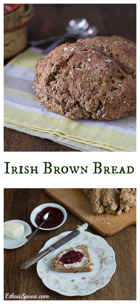 Green Bread St Patrick, Icelandic Bread, Brown Bread Recipes, Irish Breads, Irish Dinners, Irish Brown Bread Recipe, Dinner Buns, Hearty Bread, Irish Brown Bread