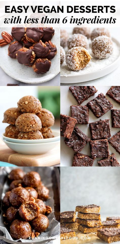 Looking for an easy vegan dessert? Check out these 27 easy vegan desserts made with 6 ingredients or less. All recipes are gluten-free, oil-free and refined sugar-free. Easy Vegan Desserts, Healthy Vegan Dessert, Cheesecake Vegan, Dessert Oreo, Easy Vegan Dessert, Healthy Vegan Desserts, Desserts Vegan, Cake Vegan, Tofu Scramble