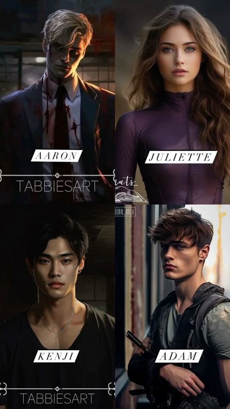 Shatter Me Book Characters, Shatter Me Series Juliette, Hot Book Character Fanart, Taylor Jenkins Reid Fanart, Juliette Shatter Me Fan Art, Juliette Ferrars And Adam Kent, Shatter Me Fan Art Characters, The Housemaid Fanart, Juliette Fanart Shatter Me