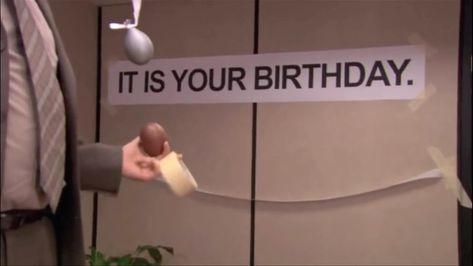 Jim Halpert, Office Tv Show, Office Tv, Michael Scott, It's Your Birthday, The Office, Track Lighting, Happy Birthday, Ceiling Lights