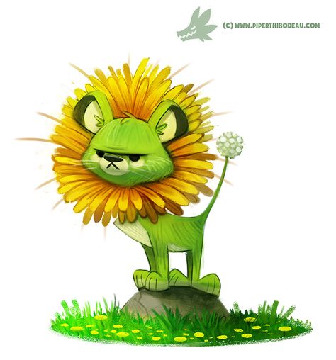 ----------------------------------------------------------------------------------For high-res versions, WIP's and time-lapses, check out my Patreon www.patreon.com/user?u=457132&… Dandelion Illustration, Cryptid Creations, Piper Thibodeau, Dandy Lion, Kunstjournal Inspiration, Cute Animal Drawings Kawaii, Art Daily, Daily Painting, Cute Animal Drawings