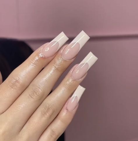 Tapered Nails, Barbie Tingz, Natural Acrylic, Natural Acrylic Nails, Makeup Nails Art, Pinterest Nails, Aesthetic Nails, Beige Nails, French Acrylic Nails