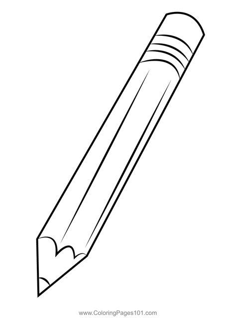 Painted Pencil Coloring Page Back To School Coloring Pages, Pencil Coloring, Free Thanksgiving Coloring Pages, School Coloring Pages, Thanksgiving Coloring Pages, Art Therapy Activities, Relaxing Activities, Coloring Pages Printable, Calming Colors