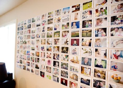 Diy Photo Wall, Photowall Ideas, Memory Wall, Display Family Photos, Family Photo Wall, Collage Diy, Diy Entryway, Leyte, Picture Collage Wall