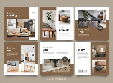 Interior Design Presentation Boards, Living Room Units, Instagram Grid Design, Word Template Design, Social Media Branding Design, Home Decor Catalogs, Interior Design Presentation, Interior Design Sketches, Social Media Design Inspiration