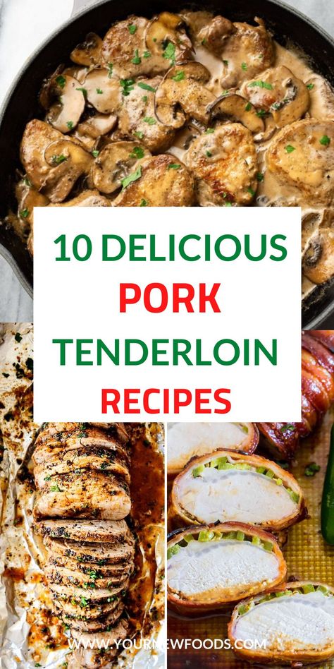 Delicious Recipes With Pork Tenderloin for dinner. Delicious pork tenderloin meals that all the family will love. Try these most popular recipes any day of the week. They are even good enough for your special occasions and holidays. Choose your new favorite recipes with pork tenderloin today! Pork Tenderloin For A Crowd Dinner Parties, Pork Tenderloin For Two, Pork Tenderloin Zucchini Recipes, Stuff Pork Tenderloin Recipes, Pork Recipes For Dinner Tenderloin, What To Do With Pork Tenderloin, What To Make With Pork Tenderloin, Pork Tenderloin Meal Prep, Pork Tenderloin Casserole Recipes