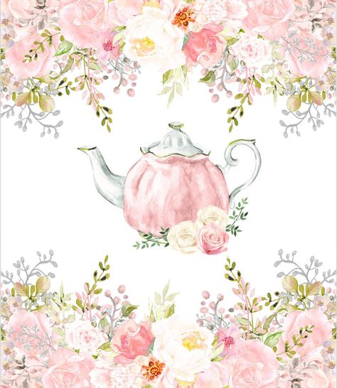 Tea Party Background Wallpapers, Tea Party Illustration, Tea Cup Drawing, Tea Cup Art, Tea Wallpaper, Shabby Chic Tea, Tea Crafts, Alice Tea Party, Girls Tea Party