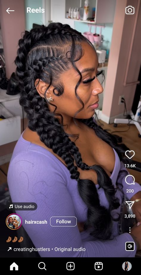 Braided Hairstyles For Black Women Cornrows, Big Box Braids Hairstyles, Feed In Braids Hairstyles, Goddess Braids Hairstyles, Braided Cornrow Hairstyles, Braids Hairstyles Pictures, Quick Braided Hairstyles, Twist Braid Hairstyles, Protective Hairstyles Braids