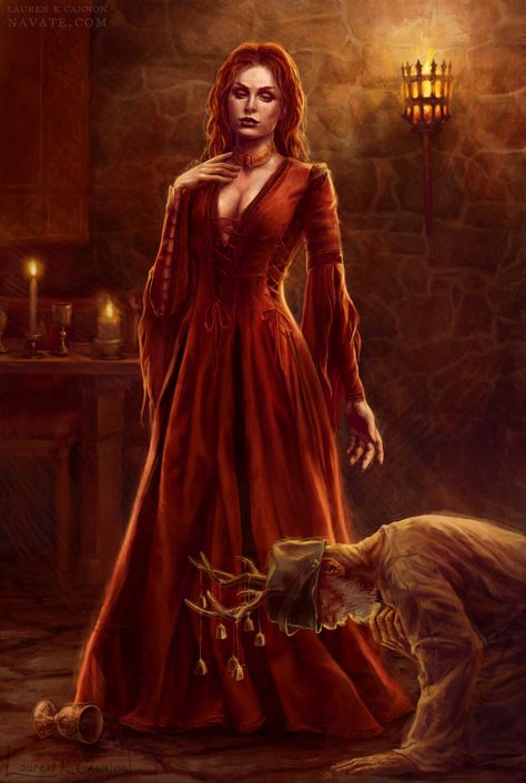 A Song of Ice & Fire: A Clash of Kings — NAVATE : the art of Lauren K Cannon Asoiaf Melisandre, Melisandre Fanart, Melissandre Game Of Thrones, Melisandre Art, Lady Melisandre, Melisandre Costume, House Baratheon, A Clash Of Kings, Game Of Thrones Books