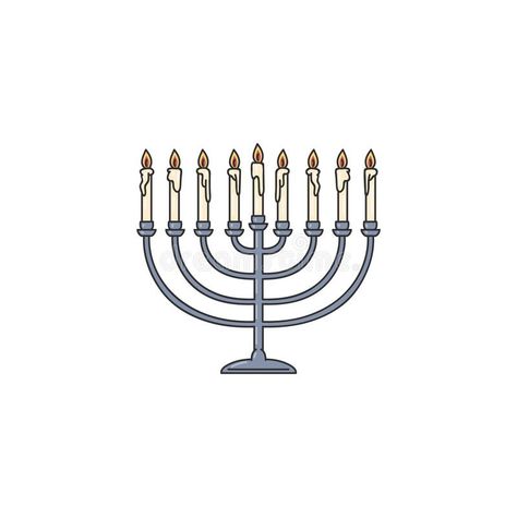 Jewish Drawing, Menorah Drawing, Minimal Draw, Tiny Sketches, Hanukkah Greeting, Seventh Heaven, Sketch Icon, Sketch Illustration, Drawing Practice